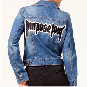 JUSTIN BIEBER purpose tour RARE jean jacket